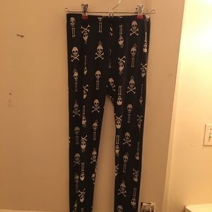 See You Monday - Skull & Crossbones leggings